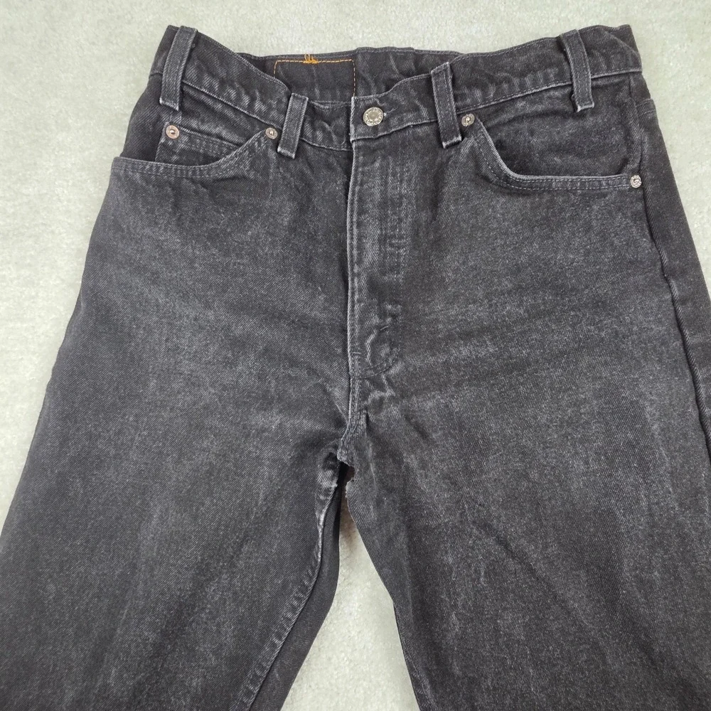 VTG Levis 550 Orange Tab Black Jeans Made In USA Mens 33x33 Relaxed Fit 90s